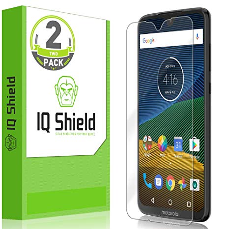 IQ Shield Screen Protector Compatible with Motorola Moto G7 (Moto G7 Plus)(2-Pack) LiquidSkin Anti-Bubble Clear Film