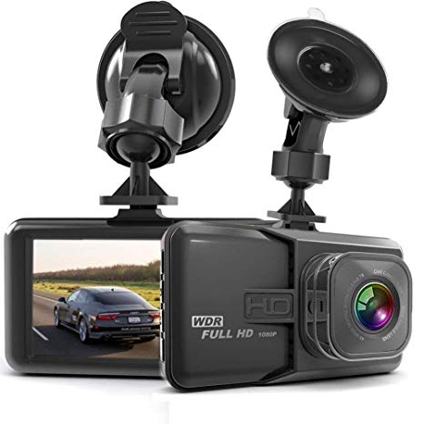 Upgraded Version Dash Cam, 1080P HD Car Dashboard Camera Ambarella A12 Chipset, 3-inch Screen, Super HDR Night Vision, 170-Degree Wide Angle