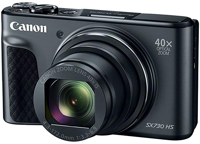 Canon PowerShot SX730 HS (Black) 20MP Digital Camera with 40x Optical Zoom   Memory Card   Camera Case