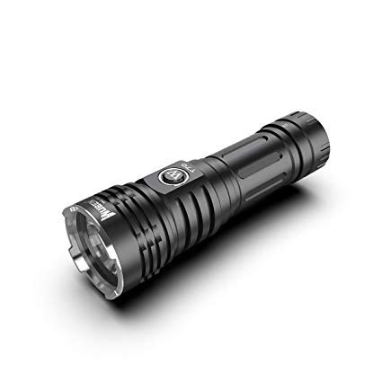 WUBEN T70 4200 High Lumens Flashlight CREE LED Waterproof Type-C Rechargeable Flashlights Torch with 26650 Li-ion Battery Included for Outdoors Camping Hiking Climbing (Black)