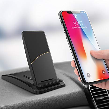 Hands Free Car Phone Mount, Gimars Upgrade Bigger Sticky Magnet Car Phone Mount Holder Dashboard Compatible with Samsung Note iPhone X 8 7 6s Plus Huawei Google LG HTC GPS and More