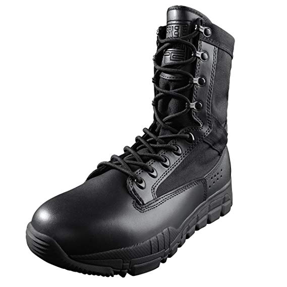 FREE SOLDIER Men's Outdoor Ultralight Breathable Military Desert Boots Tactical Duty Work Boot