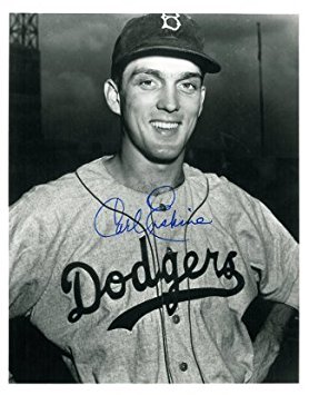 Carl Erskine signed Brooklyn Dodgers B&W 8x10 Photo