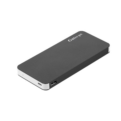 Gatcepotreg Double USB output 15000mAh External Battery Power Bank Portable Charger-black