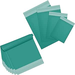 120 Pieces Poly Mailer Envelope 4 Assorted Sizes Shipping Bags Self Sealing Clasp Envelope Self Adhesive Tear Proof Mailing Envelopes (Green)