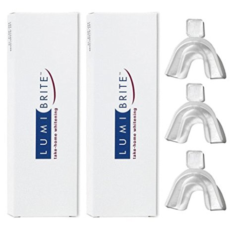 Lumibrite Teeth Whitening Gel 32% 4 Syringe Pack + Teeth Trays Whitening Oral Care