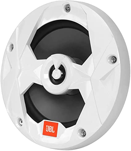 JBL - Marine Series 6-1/2” (160mm) two-way audio multi-element speaker with RGB lighting 75W – White