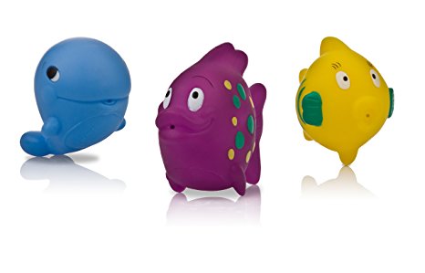 Nuby 3-Pack Fun Fish Squirter Bath Toys