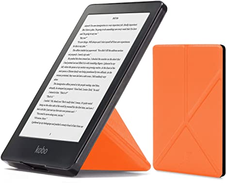 Forefront Cases Smart Case for Kobo Clara HD Case | Magnetic Protective Case Cover and Stand for Kobo Clara (2018) | Origami Design | Smart Auto Sleep Wake Function | Slim Lightweight | Orange