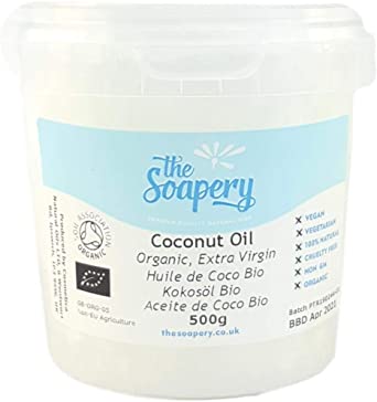Extra Virgin Coconut Oil 500g, Pure, Raw, Organic and Cold Pressed by TheSoapery