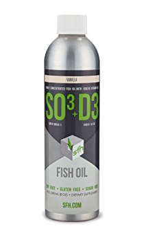 SFH Stronger Faster Healthier SO3 D3 Super Omega-3 Liquid Fish Oil EPA DHA (Vanilla)