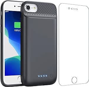 Battery Case for iPhone 8/7/6/6s/SE(2022/2020)(6.1 Inch),7000mah Ultra-Slim Protective Charging Case, Portable Rechargeable Expandable Battery Charger Cover for iPhone 8/7/6/6s/SE(2022/2020)