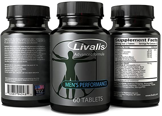Livalis XXL- Male Enhancement Pills- Enlargement Supplement for Men- Fast Acting and Side Effect Free- Increase Male Size 3  in 90 Days- 60 Tablets