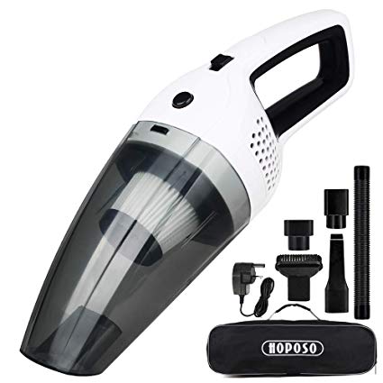 WANDEFU Handheld Vacuum Cleaner 120W 6000Pa Strong Suction Wet Dry Vacuum Portable Rechargeable Car Vacuum Cleaner with Lithium and Quick Charge Tech for Home Office Sofa Car Pet Hair Cleaner