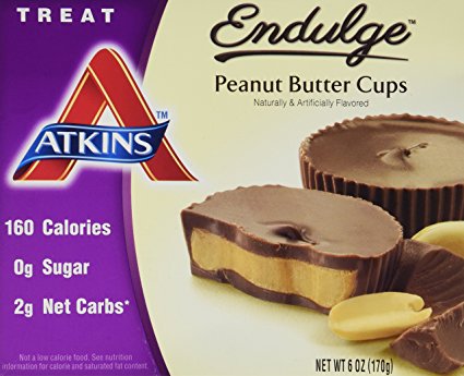 Atkins Peanut Butter Cup Endulge Bars 5 servings, 1.2 oz each (Net wt 6 Oz)