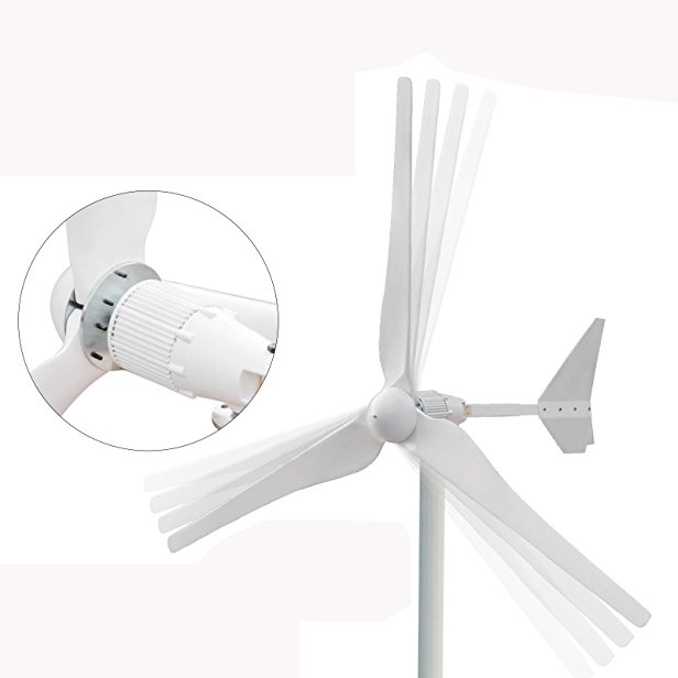 VEVOR Wind Turbine 1500W 48V Wind Turbine Generator Kit MPPT Charge Controller with 61Inch 3/5 Blades Wind Generator for Power Supplementation (1500 Watt)