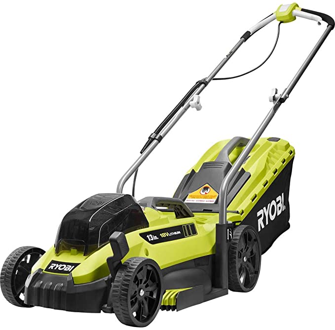 RYOBI P1140-S 13 in. ONE  18-Volt Lithium-Ion Cordless Battery Walk Behind Push Lawn Mower - 4.0 Ah Battery/Charger Included