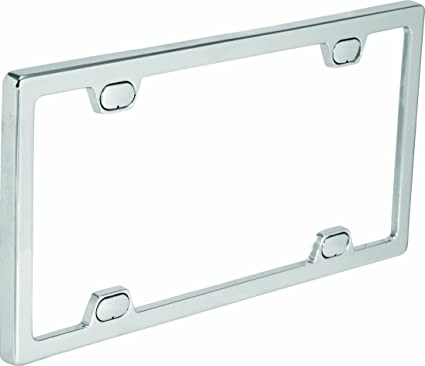 Bell Automotive 22-1-46092-8 Chrome License Plate Frame with Clear Cover