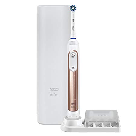Oral-B Pro 6000 Smart Series Power Rechargeable Electric Toothbrush Powered By Braun, Rose Gold