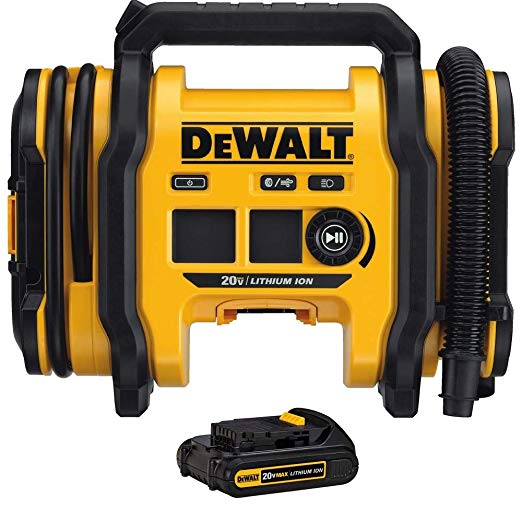 DEWALT DCC020IBP Corded/Cordless Air Inflator with 20v Battery