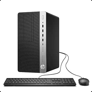 HP EliteDesk 705 G4 Micro Tower Computer Desktop PC, AMD Ryzen 5-2400GE 4 cores @ 3.8 GHz, 16GB RAM, 1TB SSD, WiFi, Bluetooth Displayport, Windows 10 Pro (Renewed)