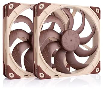 Noctua NF-A14x25 G2 PWM Sx2-PP, Dual Fan Set for Push-Pull and Side-by-Side Applications (Brown)