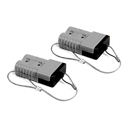 HYCLAT Gray 2-4 Gauge Battery Quick Connect/Disconnect Wire Harness Plug Connector Recovery Winch Trailer (2 Pack)