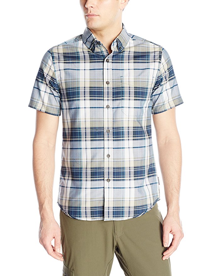 Royal Robbins Men's Go Everywhere Oxford Plaid Short Sleeve Shirt