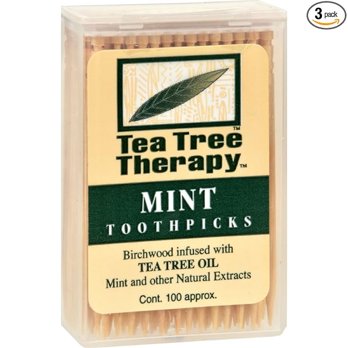 Tea Tree Therapy, Toothpicks, 100 ct (Pack of 3)