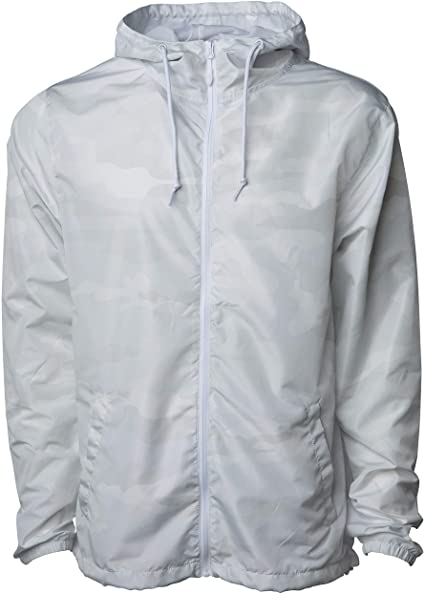 Global Blank Men’s Lightweight Windbreaker Winter Jacket Water Resistant Shell