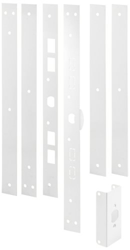 Prime-Line Products U 11026 Jamb Repair & Reinforcement Kit, 59-1/2" Installed, Steel Construction, White