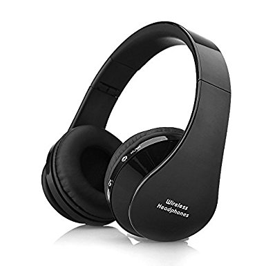 {Factory Direct Sale} Universal Foldable Wireless Bluetooth V3.0 A2DP Stereo Headset Mic for iPhone Samsung LG Cellphone Black