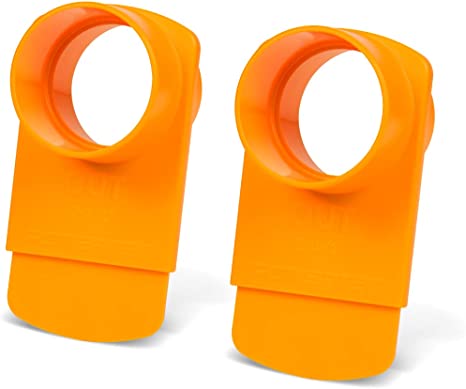 POWERTEC 70294-P2 2-1/2" Integrated Blast Gate Clog Resistant, Anti Gap Tapered ABS Plastic Fitting for Dust Collection Systems – 2 Pack