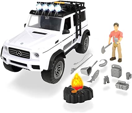 Playlife Adventure Set, 23cm, Zubehör, Figur, Freilauf MB AMG 500 4x4, Licht, Sound, J3