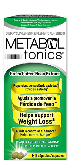 Metaboltonics Weight Supplement with Green Coffee Bean Extract, 60 Count