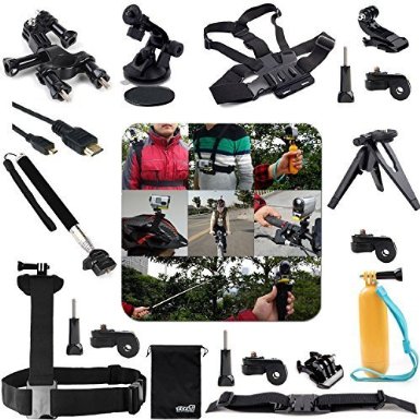 EEEKit 20-in-1 Professional Accessories Kit for Sony Action Cameras