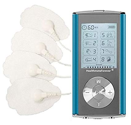 TENS Unit 8 Modes Professional Digital Palm device| Best Pain Relief Machine Devices for Lower Back Muscle Pain. FDA CLEARED OTC HealthmateForever HM8GL- Blue