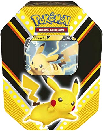 MINT Pokemon V Power Tin Featuring Pikachu V