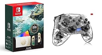Nintendo Switch OLED with Joy-Con - The Legend of Zelda: Tears of the Kingdom   X-Ninja Controller Clear
