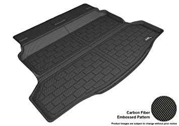 3D MAXpider Cargo Custom Fit All-Weather Floor Mat Select Honda Civic Hatchback Models - Kagu Rubber (Black)