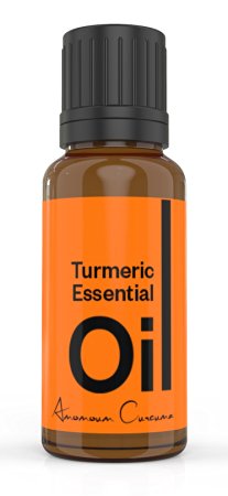 Cielune Turmeric Essential Oil - 100% Pure Undiluted Curcuma Longa Oil - Anti-Inflammatory, Antibacterial, Antioxidant Therapeutic Grade Oil - Used for Pain, Stomach Problems & More - 10ML