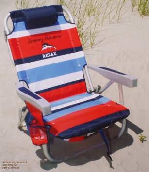 Tommy Bahama 2015 Backpack Cooler Chair with Storage Pouch and Towel Bar