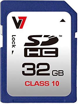 V7 VASDH32GCL10R-2N 32GB Class 10 SDHC Card - Store / transport - photos, video and data - VASDH32GCL10R-2N