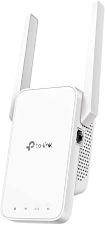 TP-Link AC750 Mesh Wi-Fi Range Extender, Dual band Broadband/Wi-Fi Extender, Wi-Fi Booster/Hotspot with 1 Ethernet Port, Plug and Play, Smart signal indicator, UK Plug, White (RE215)