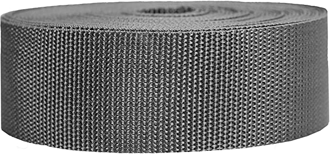 Strapworks Heavyweight Polypropylene Webbing - Heavy Duty Poly Strapping for Outdoor DIY Gear Repair, 2 Inch by 10, 25, or 50 Yards, Over 20 Colors