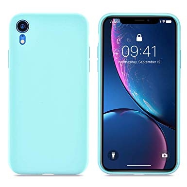 Compatible iPhone XR Phone Case, Liquid Sillicone Case for iPhone 10r, Gel Rubber Full Body Protection Shockproof Cover Compatible iPhone XR 6.1 inch 2018 (Blue)