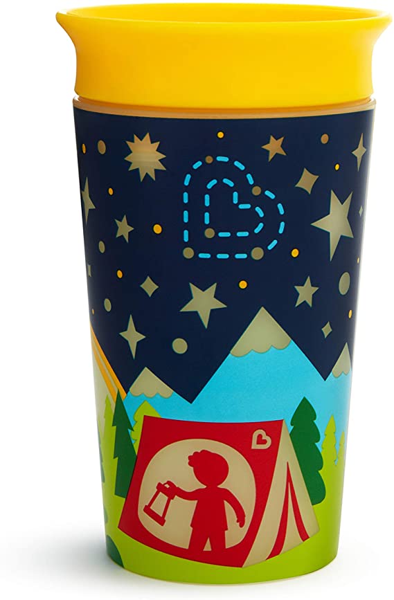 Munchkin 9oz Miracle 360 Degree Glow in The Dark Sippy Cup - Camping