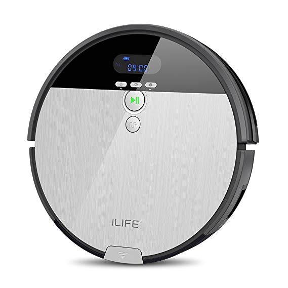 ILIFE V8s Smart Robotic Mop&Vacuum Cleaner with 750ML Big Dustbin, I-Dropping Mopping and Higher Suction Power for Hard Floors