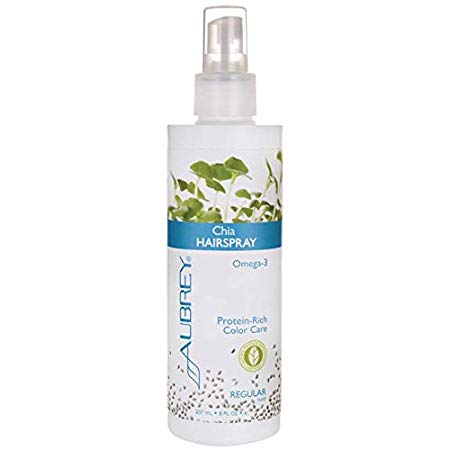 Chia Hairspray Regular Hold Aubrey Organics 8 oz Liquid