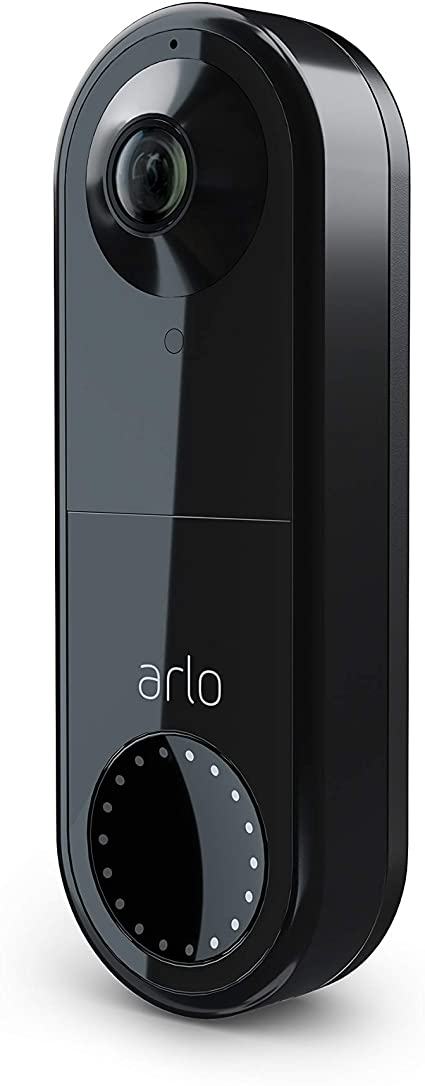 Arlo Video Doorbell | HD Video Quality, 2-Way Audio, Package Detection | Motion Detection and Alerts | Built-in Siren | Night Vision | Easy Installation (Existing Doorbell Wiring Required) | AVD1001B